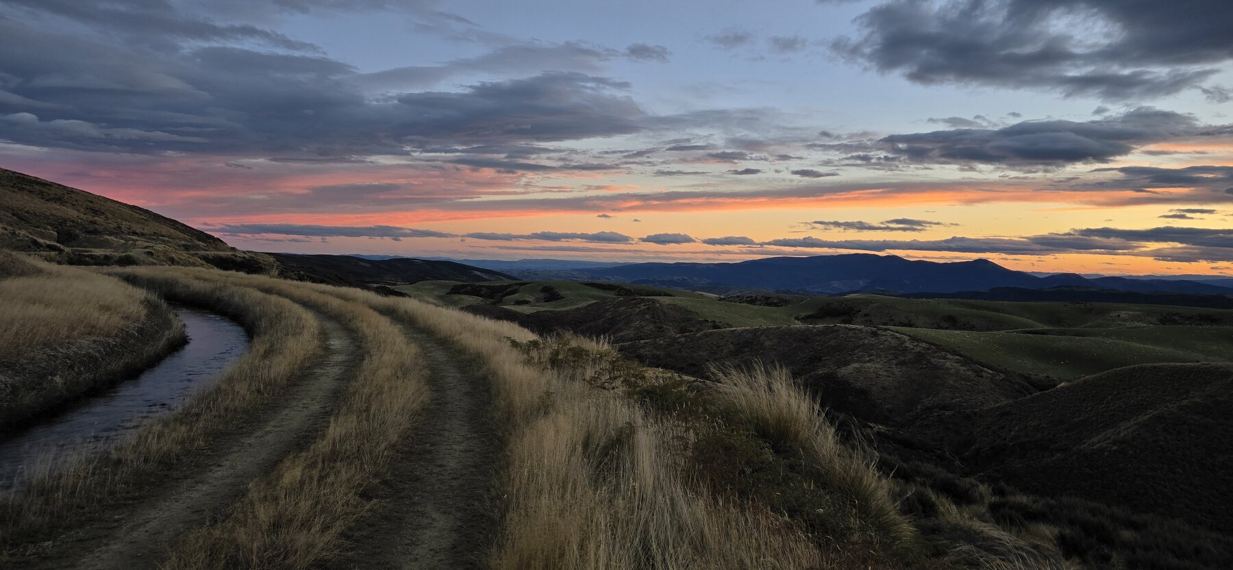 Access track across Central Otago terrain