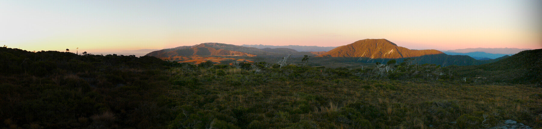 South Island escarpment and exploration terrain