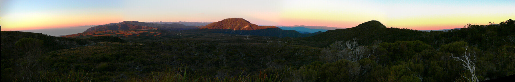South Island escarpment and exploration terrain
