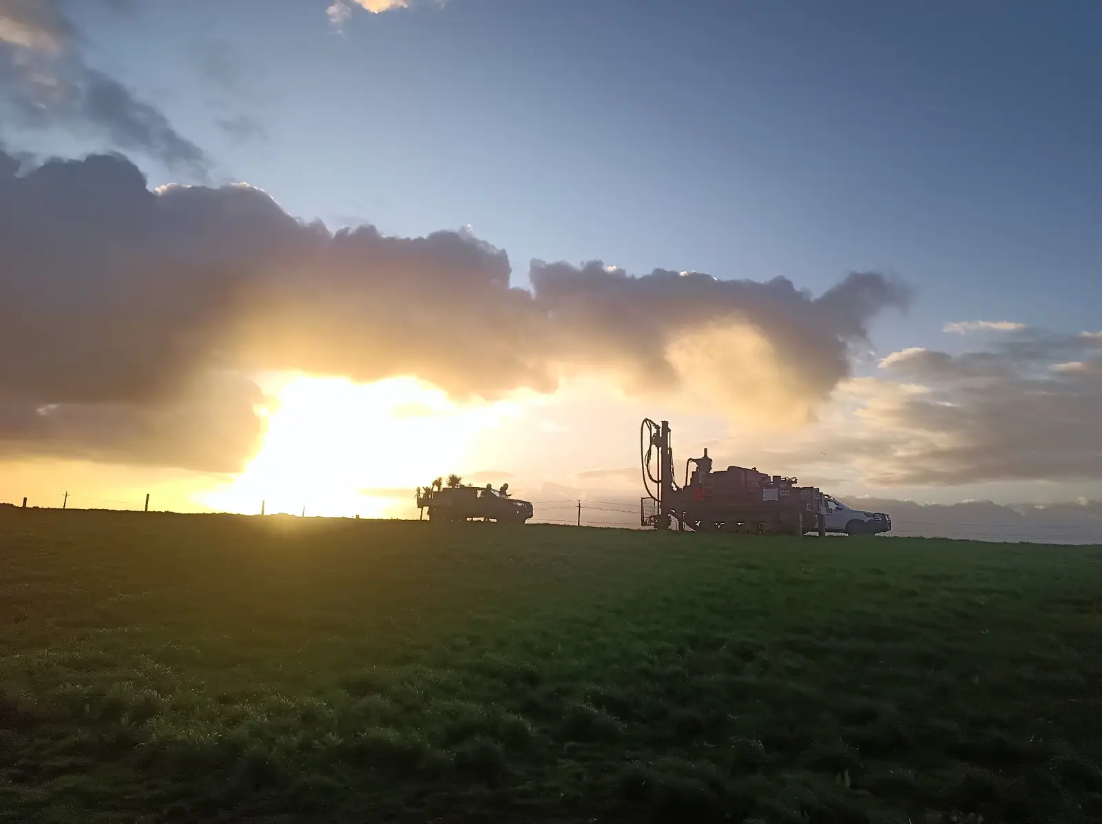 Mineral sands drilling in Westland