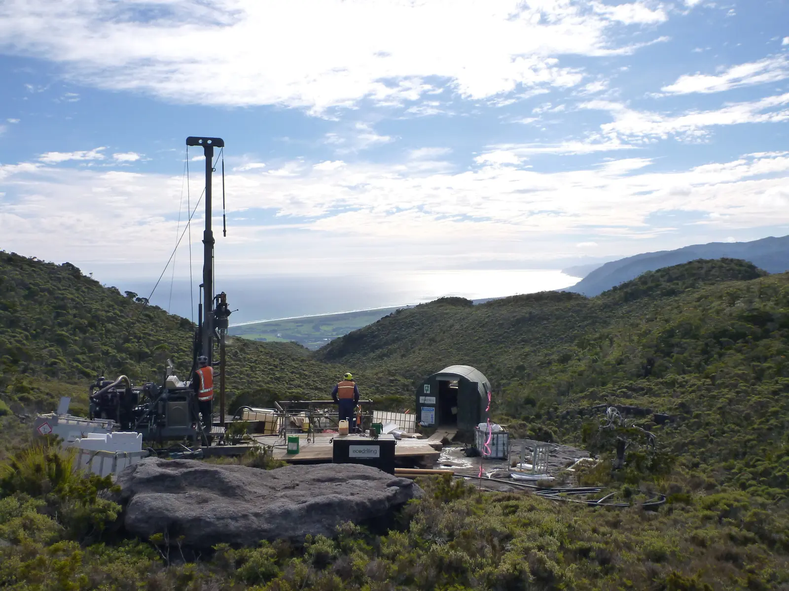 Exploration drilling in Buller, West Coast